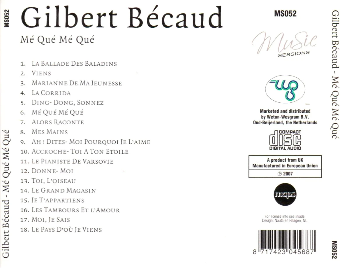 Gilbert Bécaud - "Mé Qué Mé Qué", a timeless gem that you absolutely must own! – photo 2